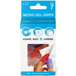 Clearance Lee Medium Finger Pad, Assorted Colors, 10/Pack (61070)