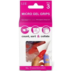 Best Lee Tippi X-Small Finger Pad, Assorted Colors, 10/Pack (61030)
