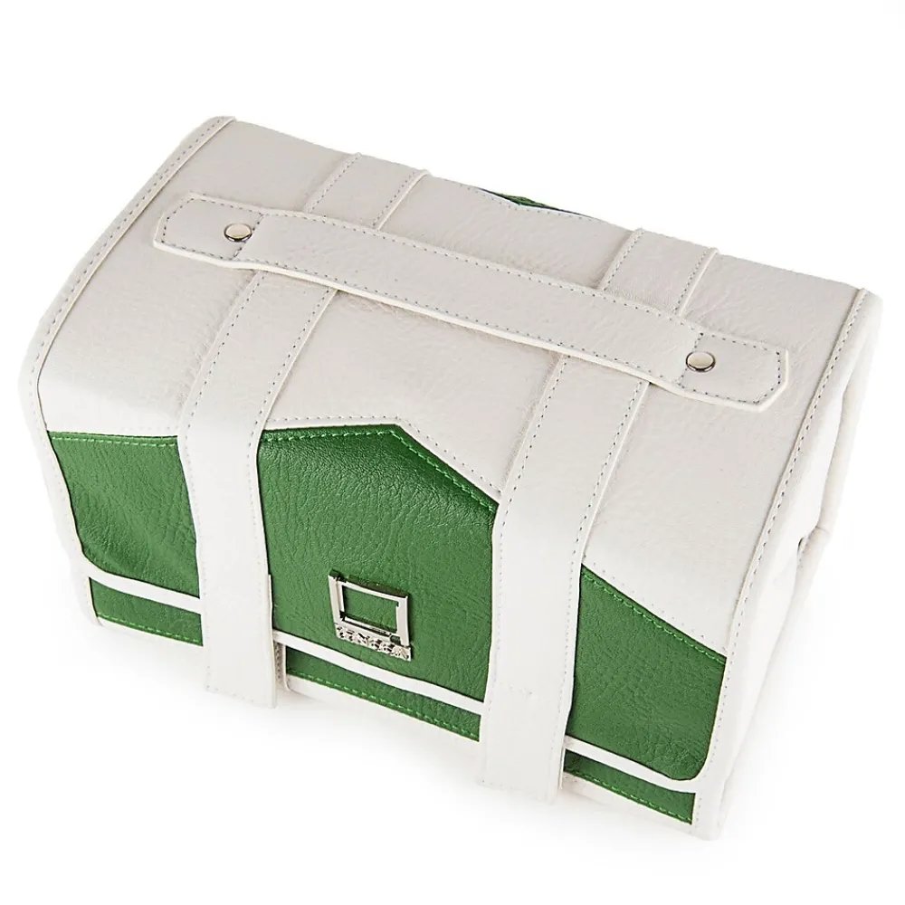 5" Faux Leather Travel Organizer, Water Resistant, Gem Cream (LENLEA026)<Lencca Outlet