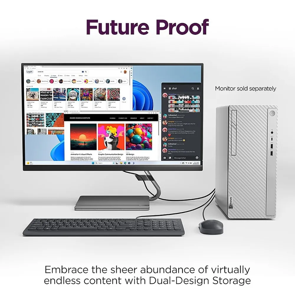 Hot Lenovo IdeaCentre Tower Desktop Computer, Intel Core i5-14400, 8GB RAM, 512GB SSD, Mouse & Keyboard Included, Windows 11 Home