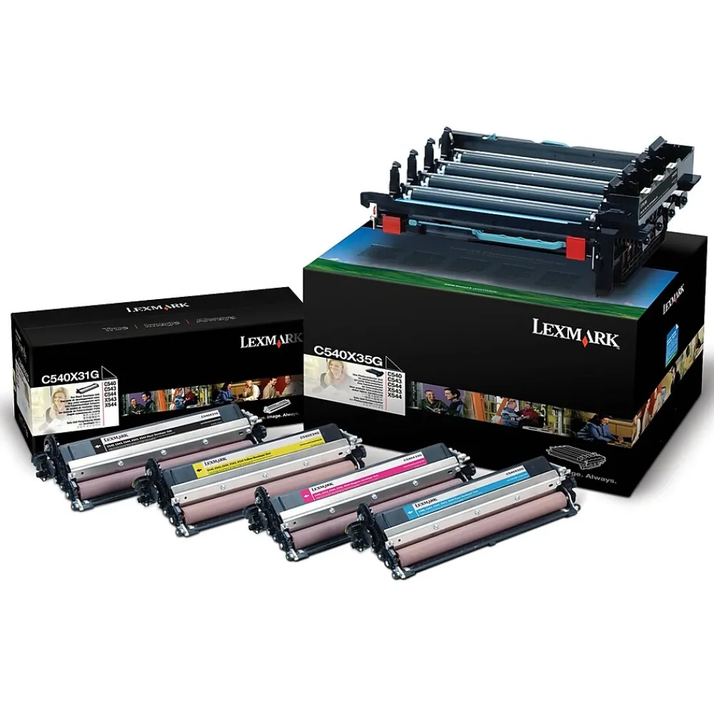 Lexmark C540X74G Black/Color Imaging Unit Cartridge, Standard Yield