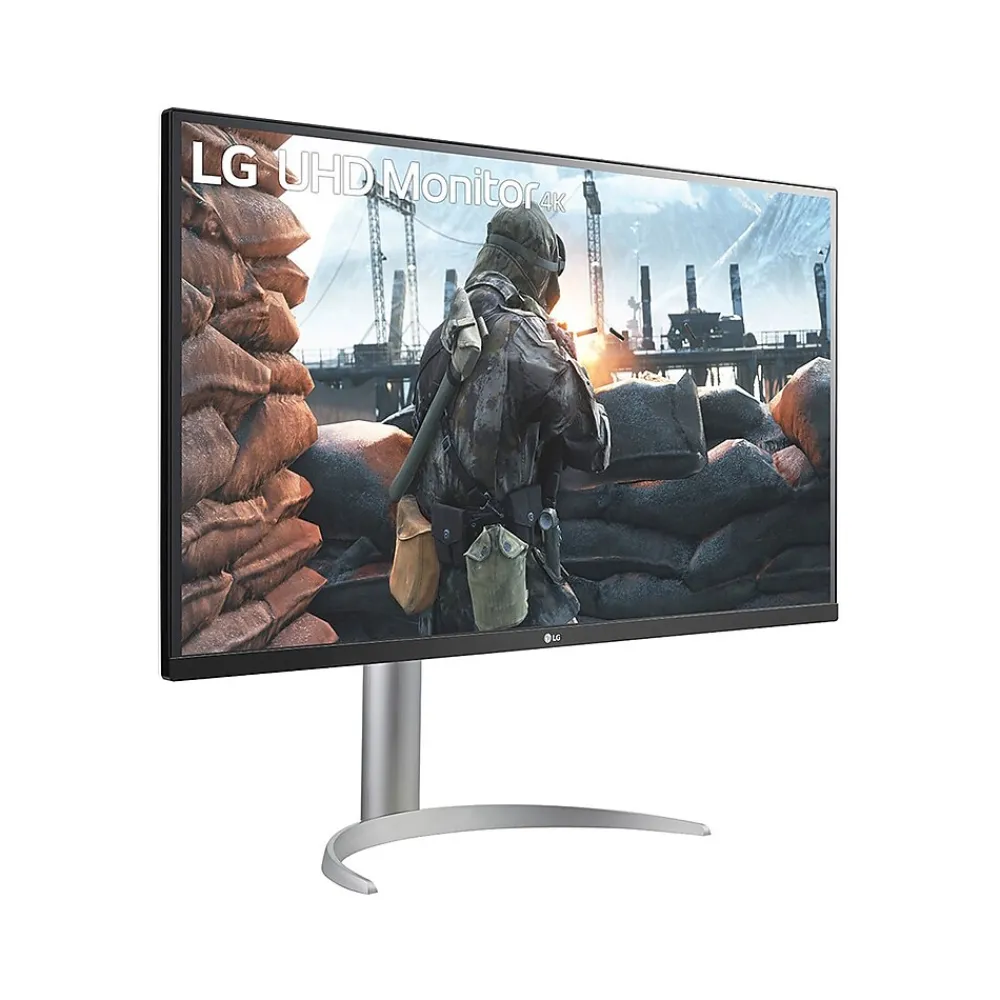 New LG 27" 4K Ultra HD 60 Hz LCD Monitor, Black/White (27BP55U-B)