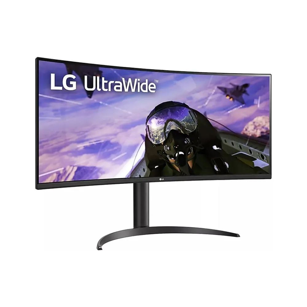 Sale LG 34" UltraWide Curved WQHD 160Hz Gaming Monitor with AMD FreeSync Technology, Black (34BP65C-B)