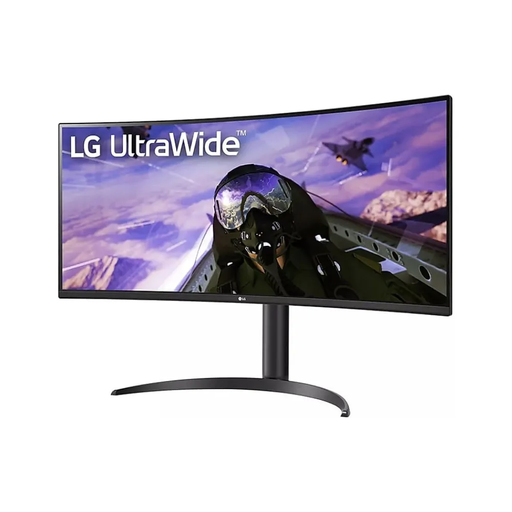 Sale LG 34" UltraWide Curved WQHD 160Hz Gaming Monitor with AMD FreeSync Technology, Black (34BP65C-B)