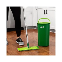 Rinse 'n Wring Microfiber Butterfly Mop & Bucket Kit, Green, /Set (1516001)<Libman Clearance