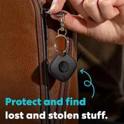Life360 Tile Essentials Pack Bluetooth Tracker, Black, 4/Pack (RE-64014)<Tile by Life360 Outlet