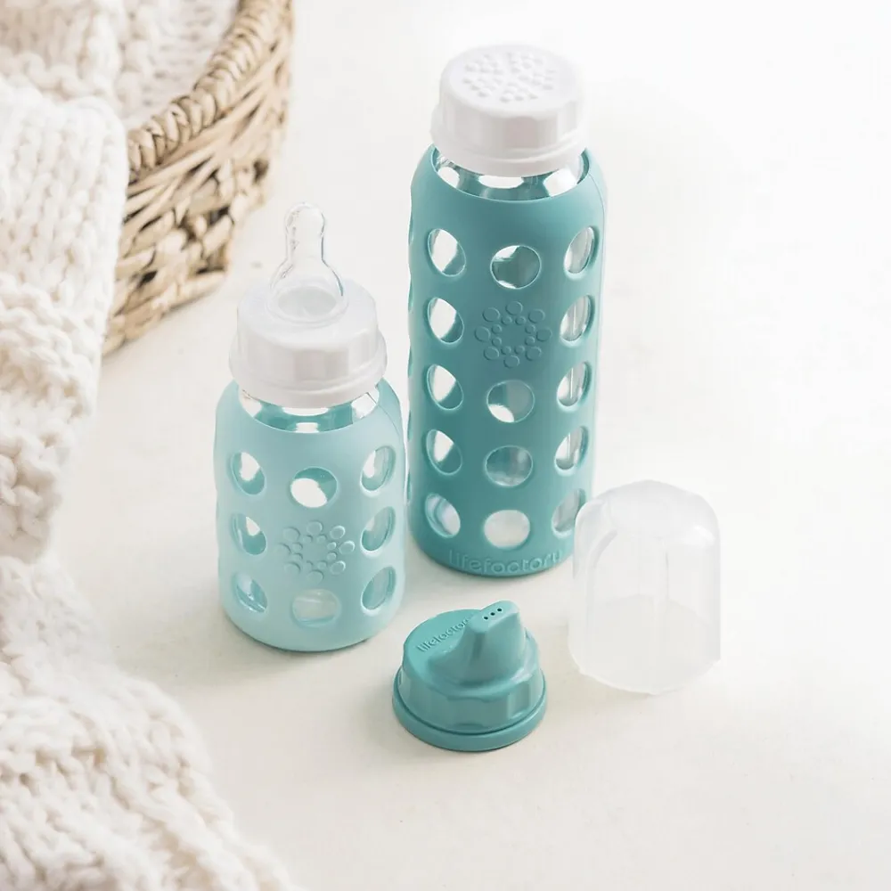 Lifefactory Baby Water Bottle, Assorted Colors, 9 oz. (LF120407C4)