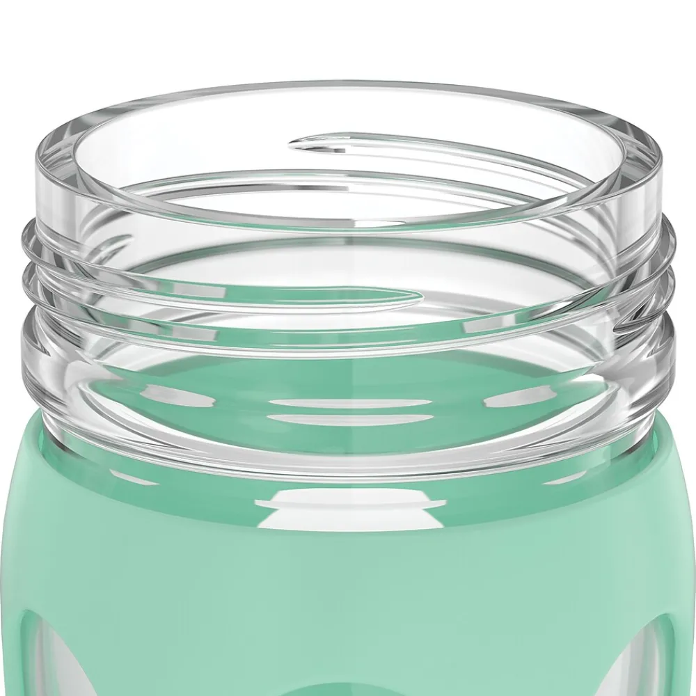 Lifefactory Glass Water Bottle, 22 oz., Mint (LIFLG4321MMI4)