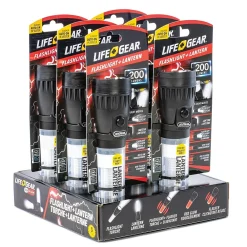 Life+Gear 7.8" 200-Lumen Floating Flashlight and Lantern, Red (41-3744)