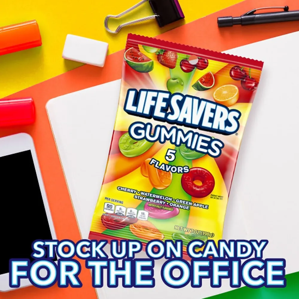 LifeSavers 5 Flavors Gummies Candy, 7 oz. (08342)