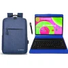 12" Octa Core Tablet, 8GB RAM, 256GB Storage, Android 14 Bundled with Blue Keyboard, Compact Backpack and Stylus Pen<Linsay Clearance