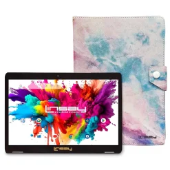 Octa Core 10.1" Tablet, 4GB RAM, 128GB Storage, Android 13, Bundled with Pink Marble Case and Stylus Pen<Linsay Discount