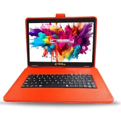 Octa Core 10.1" Tablet, 4GB RAM, 128GB Storage, Android 13, Bundled with Red Keyboard, Stylus Pen and Application Pack<Linsay New