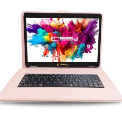 Octa Core 10.1" Tablet, 4GB RAM, 128GB Storage, Android 13, Bundled with Pink Keyboard, Application Pack, and Stylus Pen<Linsay Best