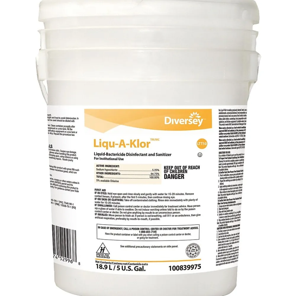 Liquid-Bactericide Disinfectant and Sanitizer, 5 Gallon (100839975)<Liqu-A-Klor