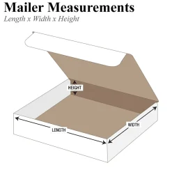 Partners Brand Literature Mailers, 10 1/4" x 8 1/4" x 4", White, 50/Bundle (ML1084)