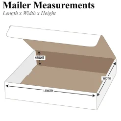 Sale Unbranded Literature Mailers, 12 1/8" x 9 1/4" x 1", White, 50/Bundle (ML1291)