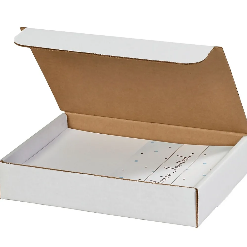 Online Partners Brand Literature Mailers, 9" x 8" x 2", White, 50/Bundle (ML982)