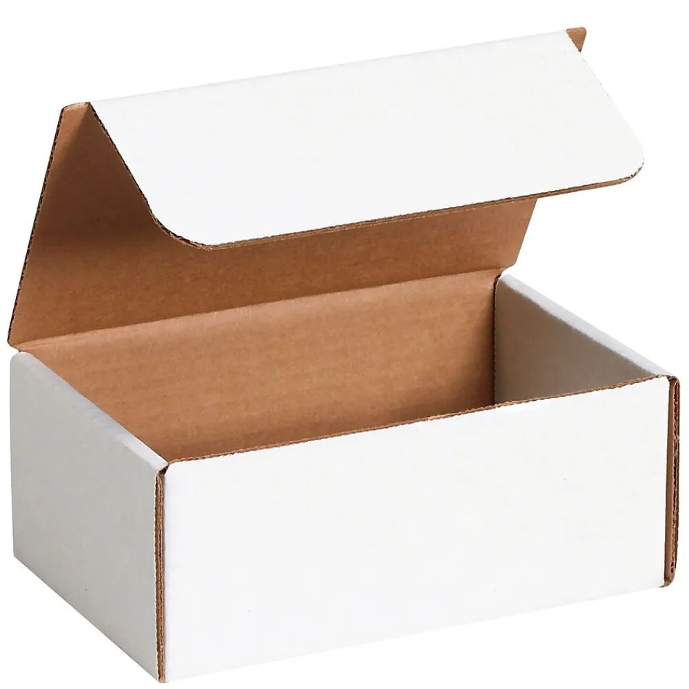 Partners Brand Literature Mailers, 8" x 7" x 3", White, 50/Bundle (ML873)
