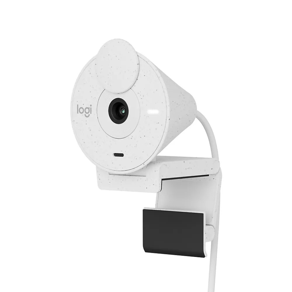 Logitech Brio 300 Full HD 1080p Webcam, 2 Megapixels, Off-White (960-001441)
