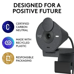 Best Logitech Brio 300 HD 1080p Webcam, 2 Megapixels, Graphite (960-001497)