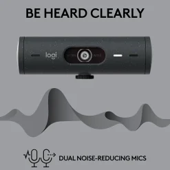 Best Logitech Brio 505 HD 1080p Webcam, 4 Megapixels, Graphite (960-001522)