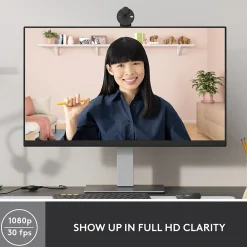 Hot Logitech Brio 300 HD 1080p Webcam, 2 Megapixels, Graphite (960-001497)