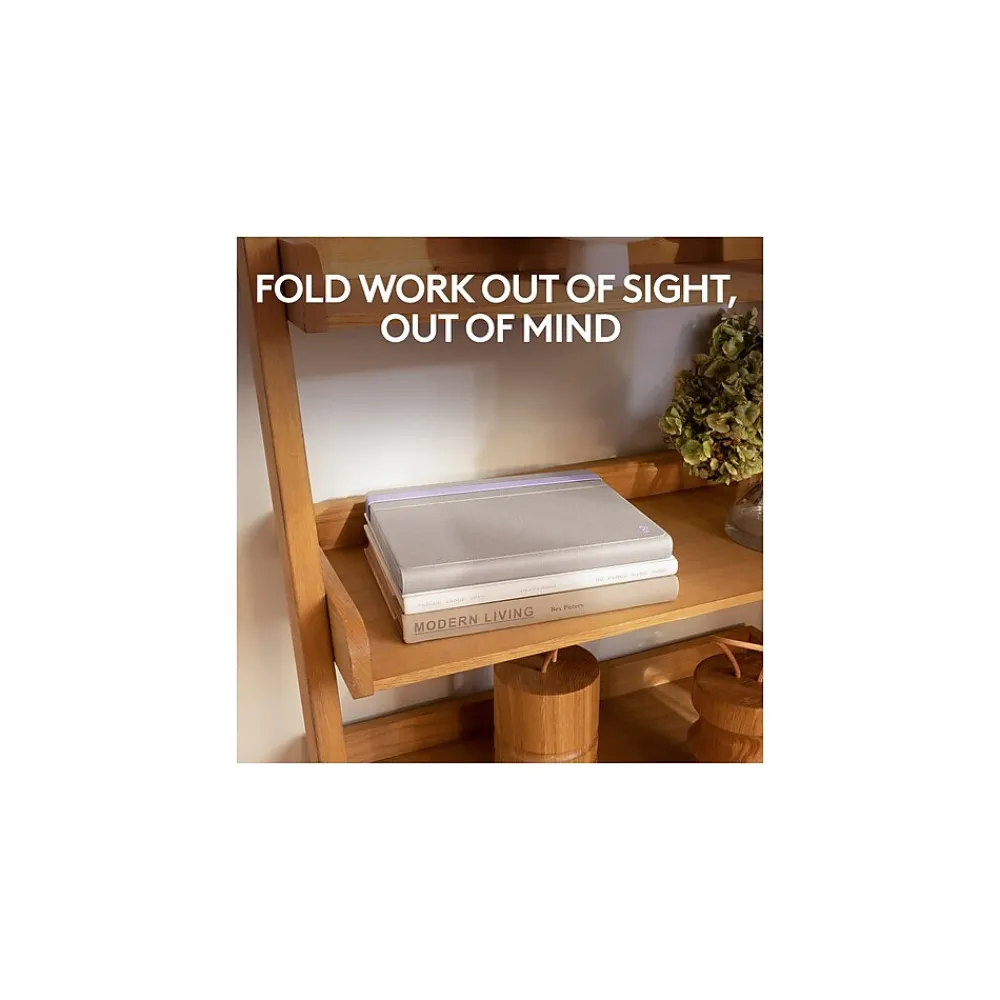 Casa Pop-Up Desk Work From Home Kit: Laptop Stand, Keyboard, Touchpad & Storage, Nordic Calm (920-011238)<Logitech Online