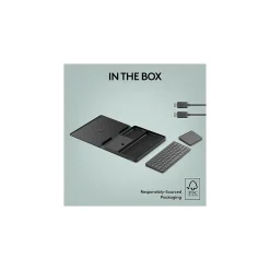 Casa Pop-Up Desk Work From Home Kit: Laptop Stand, Keyboard, Touchpad & Storage, Classic Chic (920-011236)<Logitech Online