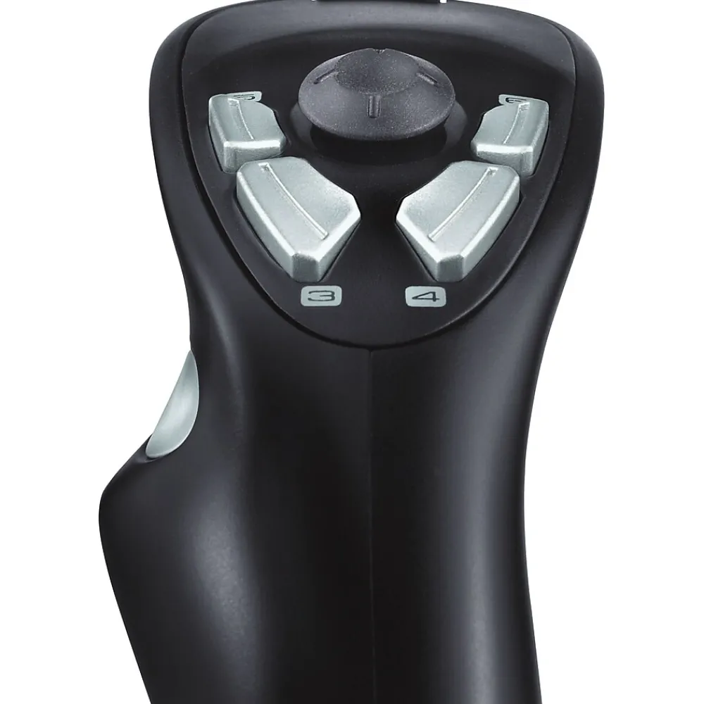 Online Logitech Extreme 3D Pro Joystick with Precision Twist Rudder Control for PC/Mac, Cable Connectivity, Black (963290-0403)