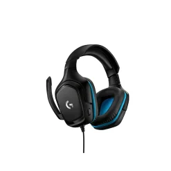 Logitech G432 981-000769 Wired 7.1 Surround Sound Wired Gaming Headset, Black