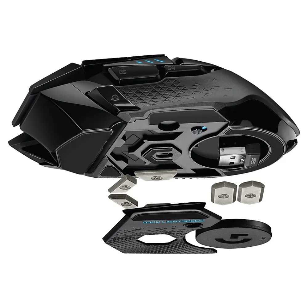 Online Logitech G502 LIGHTSPEED Wireless Ambidextrous Optical USB Gaming Mouse, Black (910-005565)