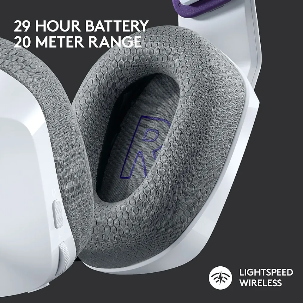 Outlet Logitech G Series G733 Wireless Over-the-Ear Gaming Headset, (981-000882) White