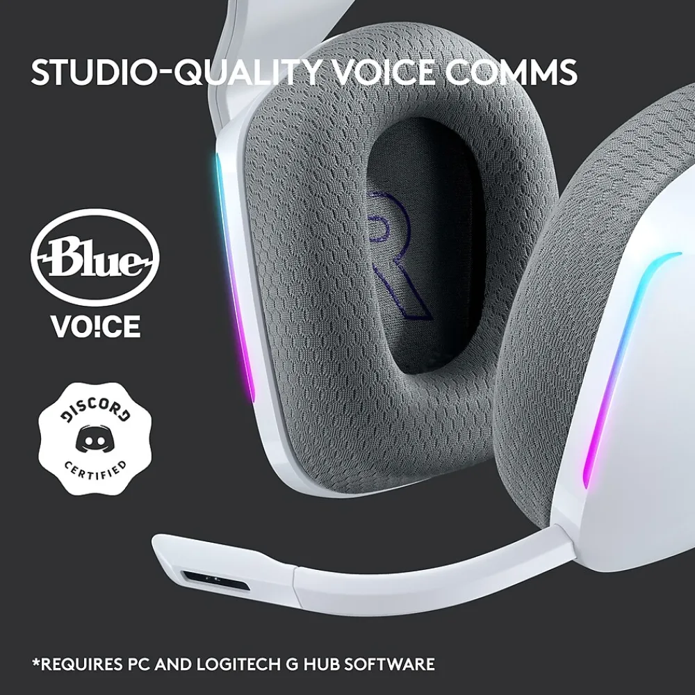 Outlet Logitech G Series G733 Wireless Over-the-Ear Gaming Headset, (981-000882) White