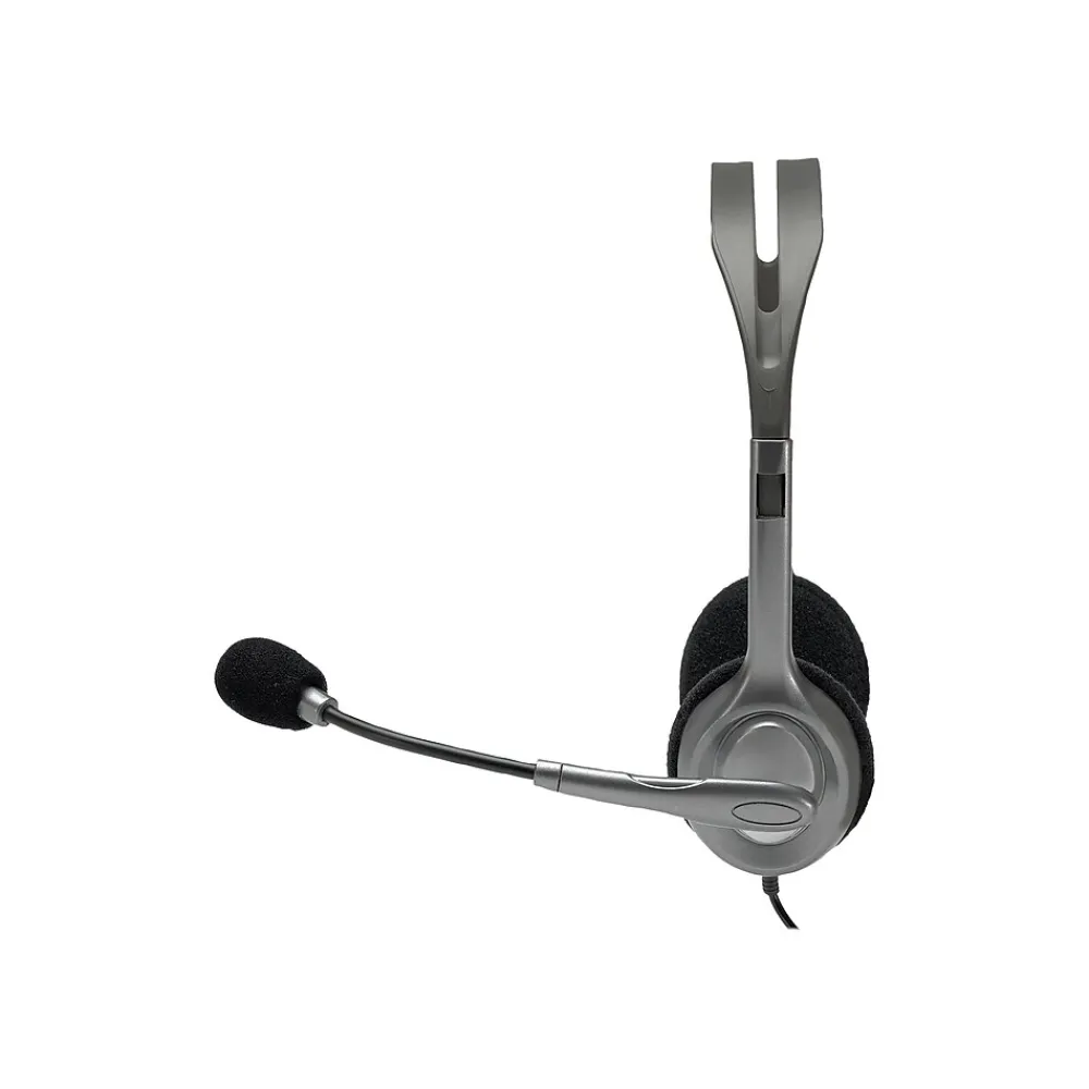 Sale Logitech H111 3.5mm Stereo Computer Headset, On-Ear, Black (981-000612)