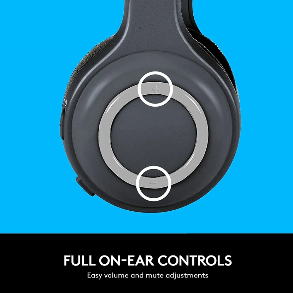 Best Logitech H600 Wireless Computer Headset, Over-the-Head, Black