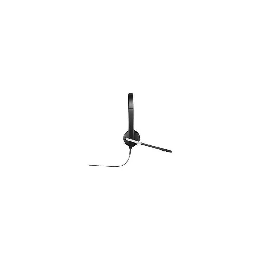 Discount Logitech ® H650e USB Stereo Binaural Headset With Noise Cancelling Microphone
