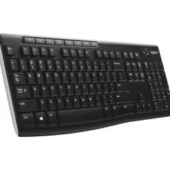 Hot Logitech K270 USB Wireless Keyboard, Black (920-003051)