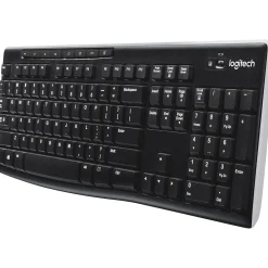 Hot Logitech K270 USB Wireless Keyboard, Black (920-003051)