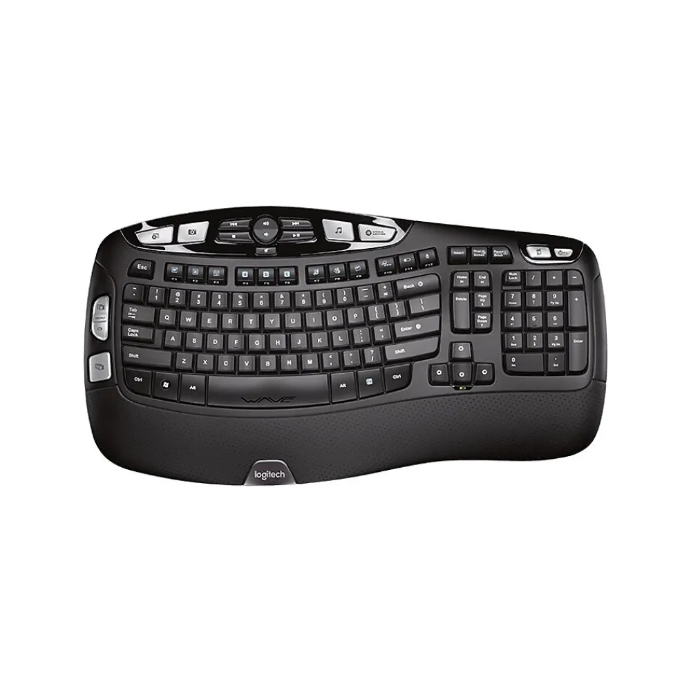 New Logitech K350 Wireless Keyboard, Black (920-001996)