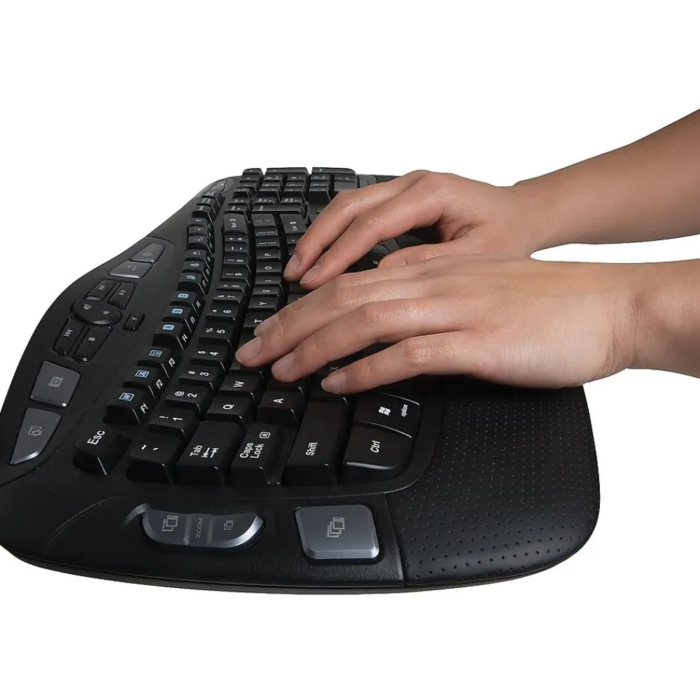 New Logitech K350 Wireless Keyboard, Black (920-001996)