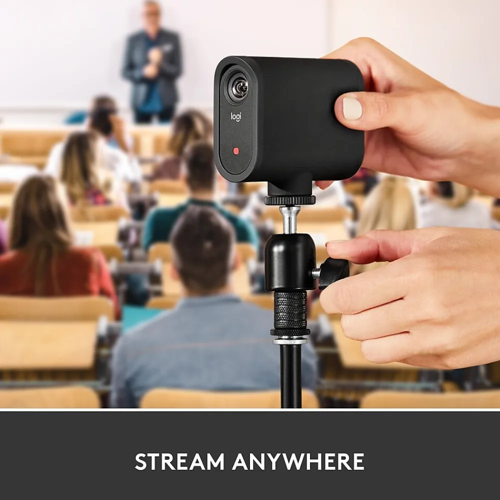 Sale Logitech Mevo Start HD 1080p Live-Streaming Webcam, Black (961-000498)