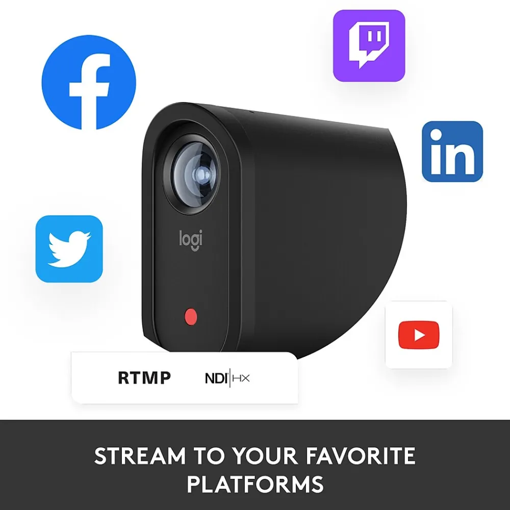 Sale Logitech Mevo Start HD 1080p Live-Streaming Webcam, Black (961-000498)