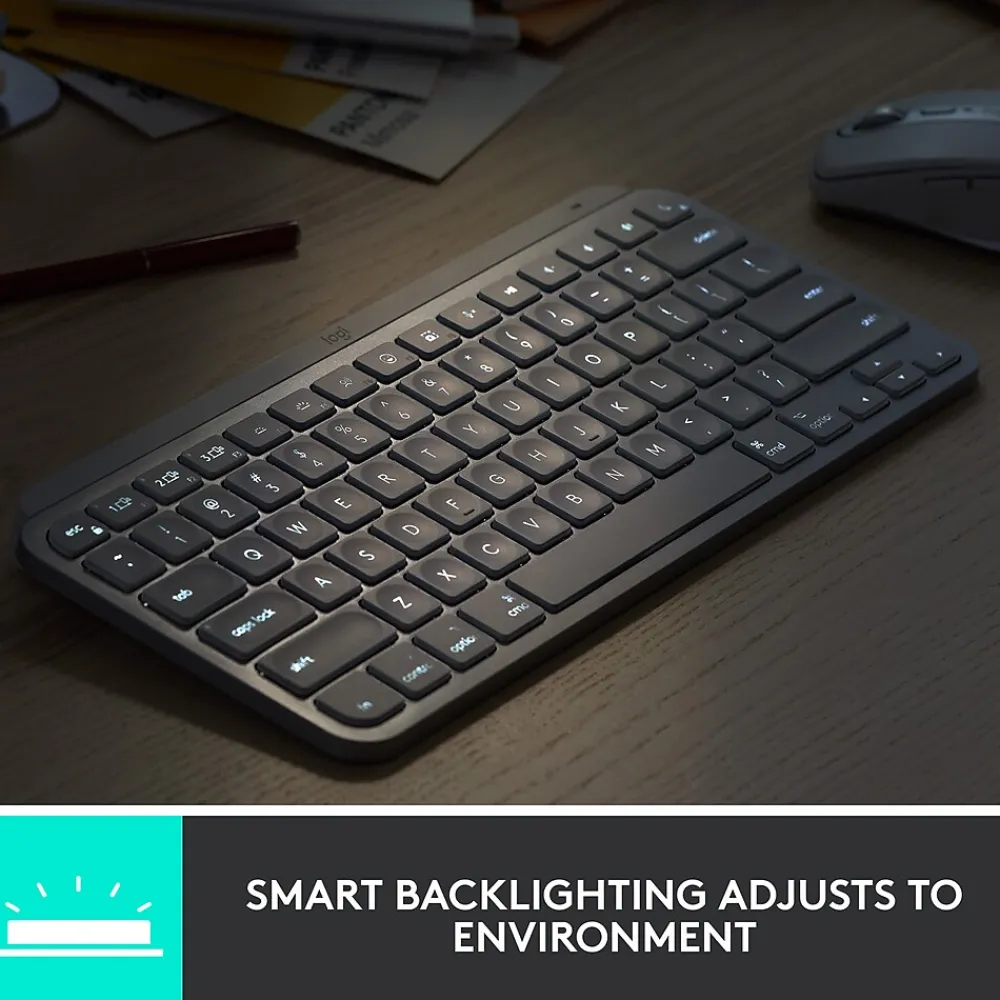 Hot Logitech MX Keys Mini Wireless Keyboard for Mac , Pale Gray, (920-010389)