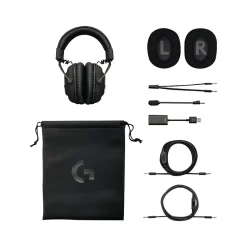 Best Logitech PRO X 981-000817 Wired Over-the-Ear Gaming Headset, Black