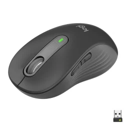 Clearance Logitech Signature M650 Large Wireless Ergonomic Optical Bluetooth & USB Mouse, (910-006231) Graphite