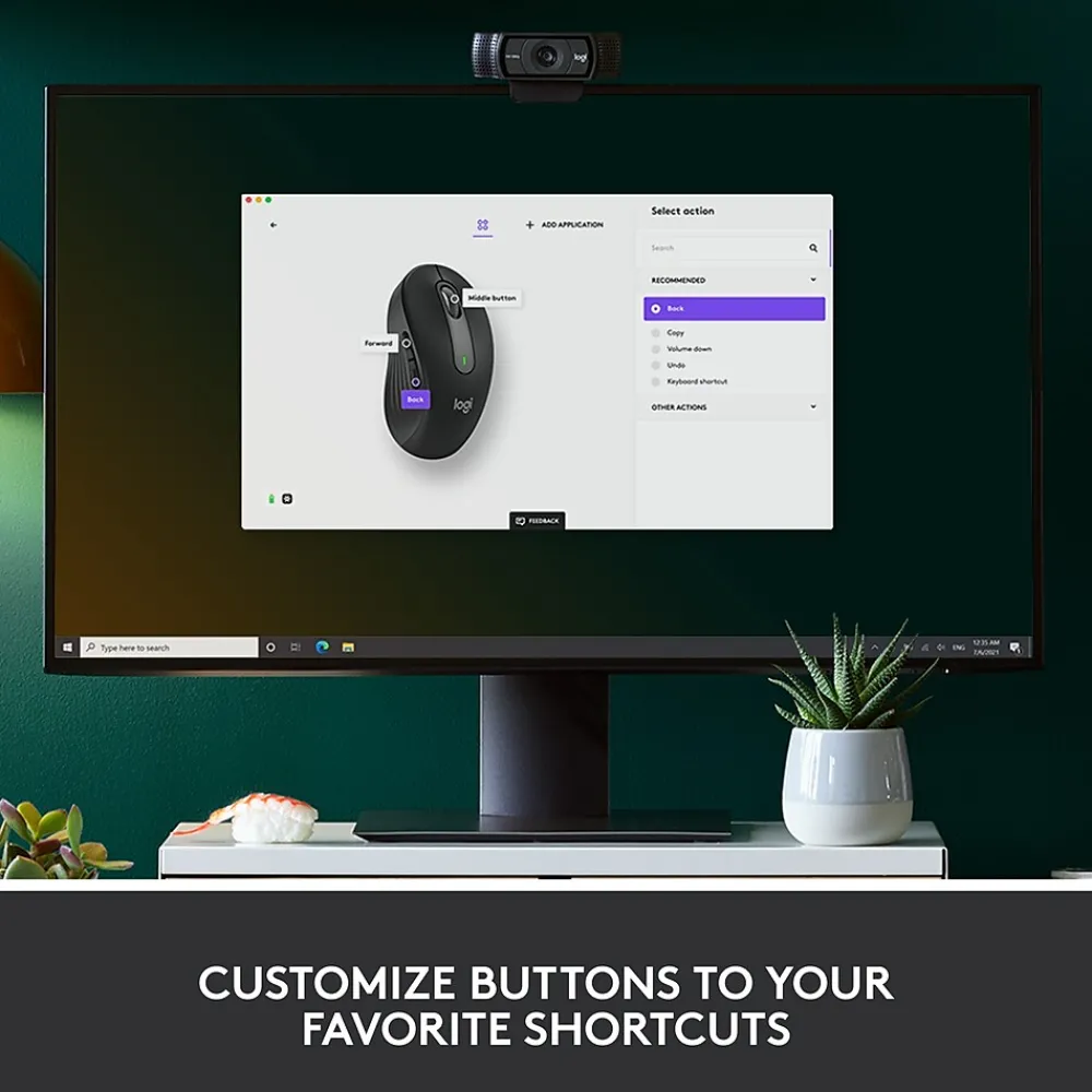 Clearance Logitech Signature M650 Large Wireless Ergonomic Optical Bluetooth & USB Mouse, (910-006231) Graphite