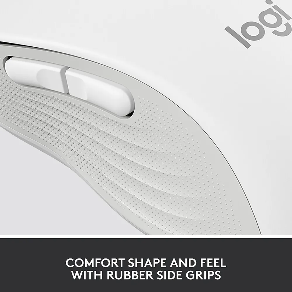 Clearance Logitech Signature M650 Wireless Optical USB Mouse, (910-006252) Off-White