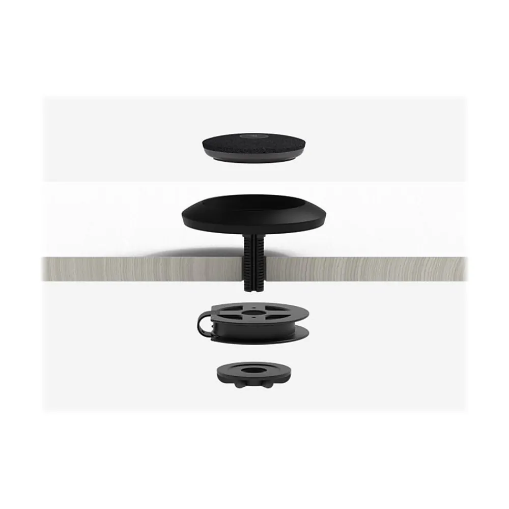 Online Logitech Table Mount for Rally Mic Pod, Matte Black (952-000002)