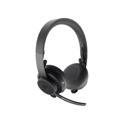 New Logitech Zone Wireless Plus UC Bluetooth Stereo Mobile Headset, Black (981-000918)